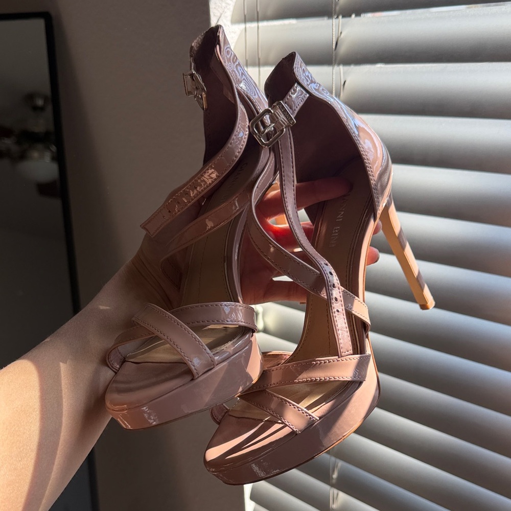 Gianni Bini Blush Strappy Heels